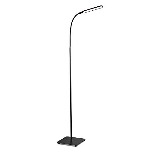 TaoTronics LED Floor Lamp, 4 Brightness Levels & 4 Colors Dimmable Floor Lamp Modern Standing Light Adjustable Gooseneck Task Lighting for Reading Living Room Bedroom Office Piano