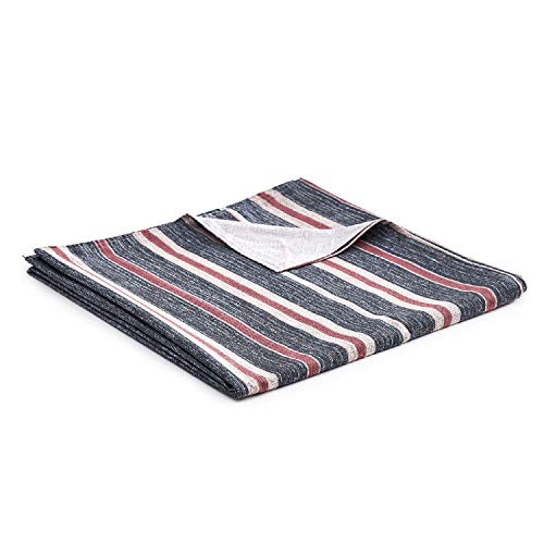 Book Cover YnM Cotton Duvet Cover for Weighted Blankets (Red Blue, 48''x72'')