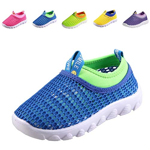 Book Cover DESTURE Toddler Boys Water Shoes Lighteright Mesh Girl Running Sneakers Breathable Outdoor Beach