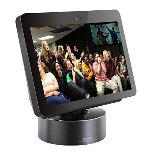 Metal Stand for Echo Show, VMEI Metal Holder for Echo Show 2nd Generation Can 360 Degree Rotatable,Tilt The Viewing Angle of Echo Show Screen Up and Down, Gray/Black