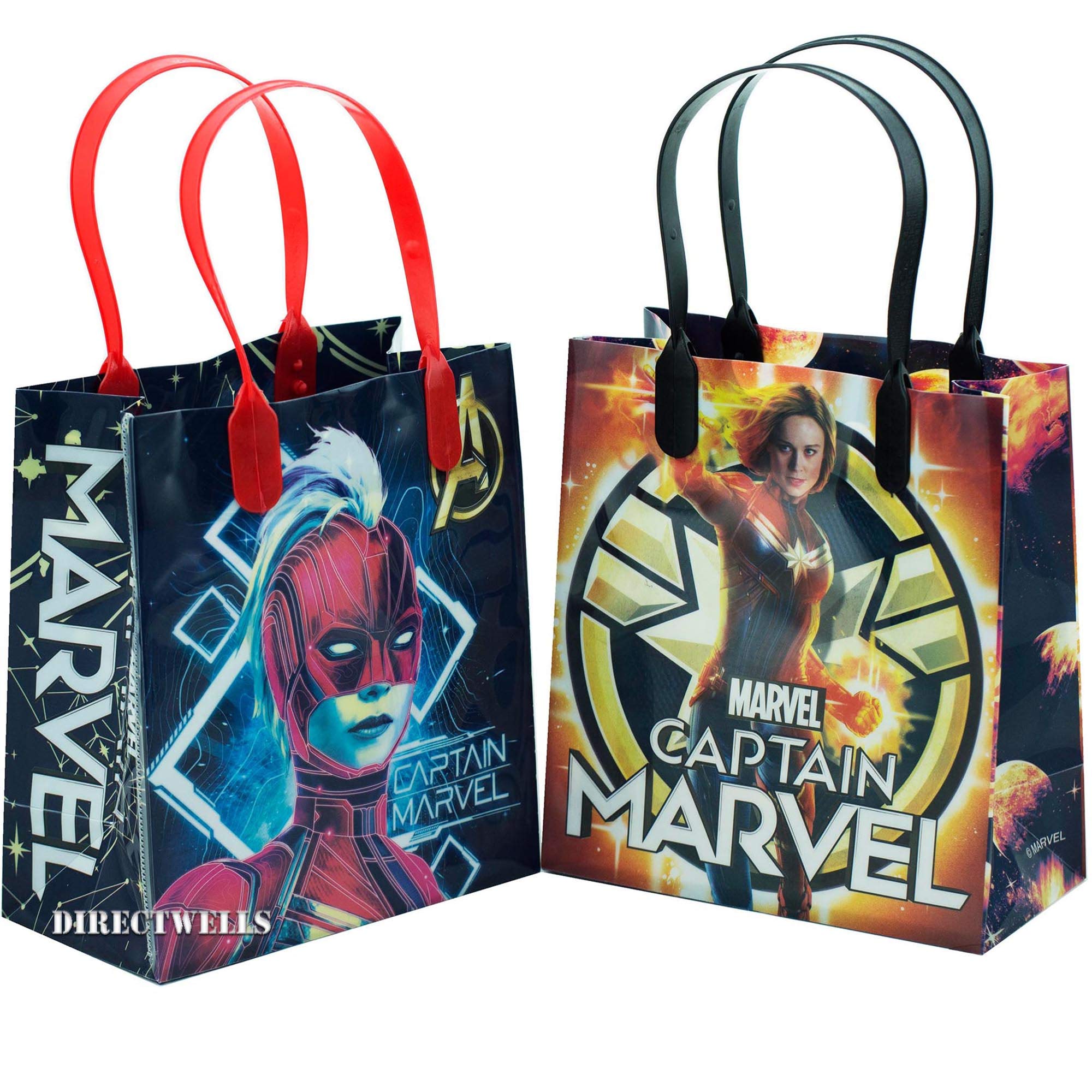 Book Cover Captain Marvel Authentic Licensed 12 Party Favor Small Goodie Bags 6