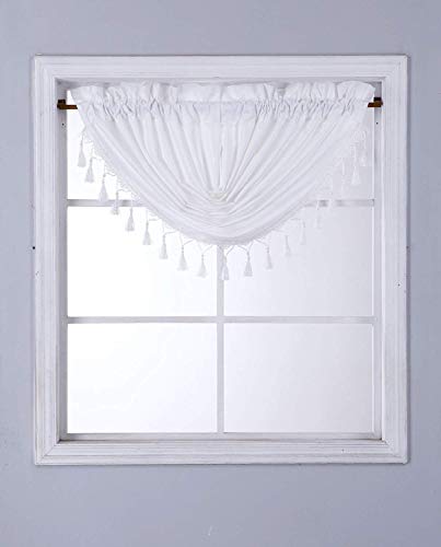 Book Cover Linens And More Gorgeous Elegant Valance Shabby Chic Style Single Curtain, 18