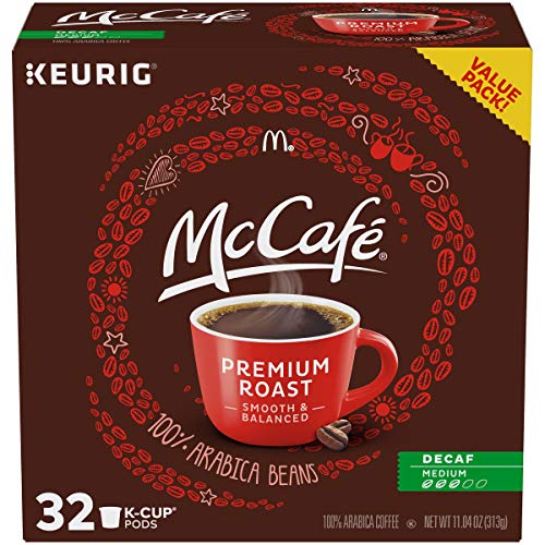 Book Cover McCafe Decaf Premium K Cup Coffee Pods (32 Count Box)