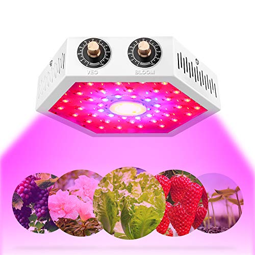 Moobibear COB LED Grow Light 1000W Grow Lights for Indoor Plants Full Spectrum, Double Adjustable Switch Growing Lamps with Veg and Bloom for Greenhouse Basement Planting