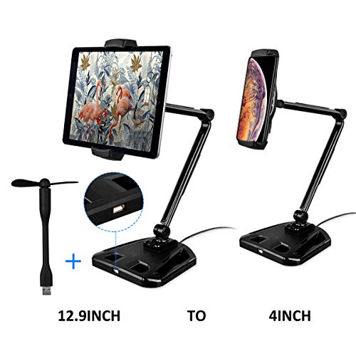Valkit Tablet Stand, Adjustable Ipad Stand with 360° Swivel, 4-12.9" Tablet Holder Fits Ipad 9.7, Ipad Pro 12.9 11 10.5 9.7, Ipad Air 3 2 1, Ipad Mini 5 4 3 2, Nintendo Switch, Samsung Galaxy, iPhone
