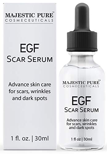 Book Cover MAJESTIC PURE EGF Scar Serum for Face - Reduce Appearance of Acne Scars, Marks, Wrinkles, and Dark Spots - Helps with Old Scar Removal - 30ml