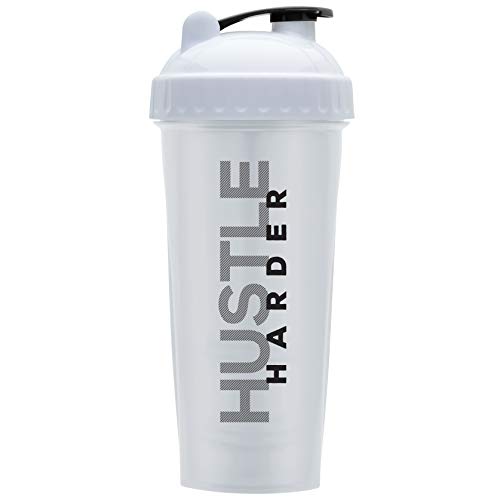 GOMOYO 28-Ounce Shaker Bottle with Ball Whisk Mixer | Shaker Cup 4-Pack | Protein Shaker Bottle is BPA Free and Dishwasher Safe | Hustle