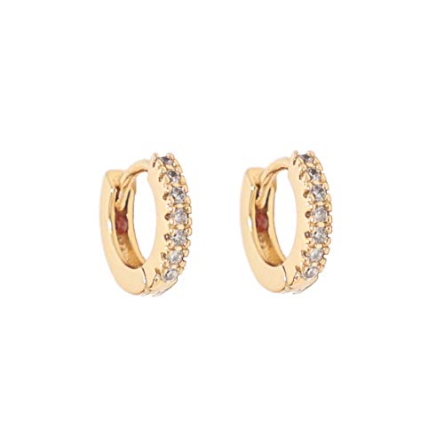 Heart Made of Gold Huggie Earrings - Small Hoop Earrings - Hoop Earrings for Women - Diamond Earrings - Gold Hoop Earrings - Huggie Hoop Earrings