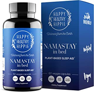 Namastay in Bed Natural Sleep Aid Supplement â€“ Total Sleep Cycle Support â€“ Non-Groggy, Non-Addictive Herbal Sleeping Pill - Aids Relaxation So You Gently Sleep All Night and Awaken Re-Energized