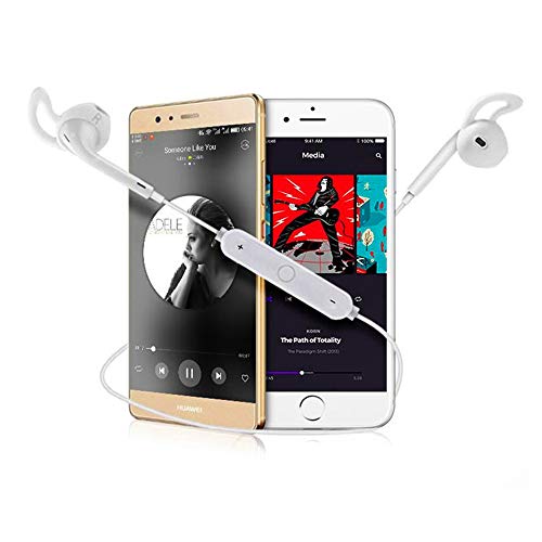Bluetooth Headphones, Wireless Sweatproof Earbuds Sport Earphones Bluetooth 4.1, in-Ear HiFi Bass Stereo Earbuds w/Mic, Noise Cancelling Headset with Stereo & Anti-Interference for Workout,Running,Gym