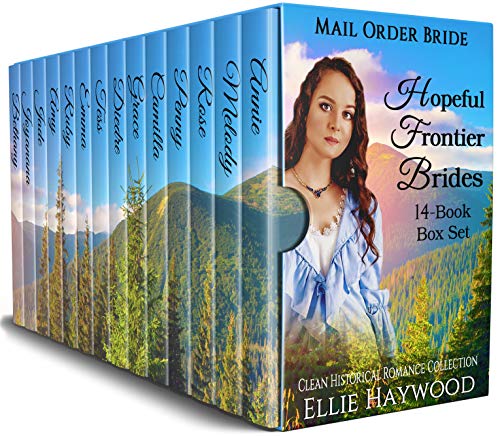 Book Cover Hopeful Frontier Brides: A 14 Book Box Set: Clean Historical Western Romance Collection