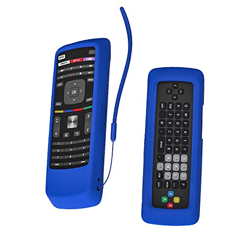 SIKAI Remote Case Compatible with VIZIO XRT302 Remote Skin-Friendly Shockproof Silicone Cover for VIZIO XRT302 Smart TV Remote Washable Anti-Lost with Hand Loop (Blue)