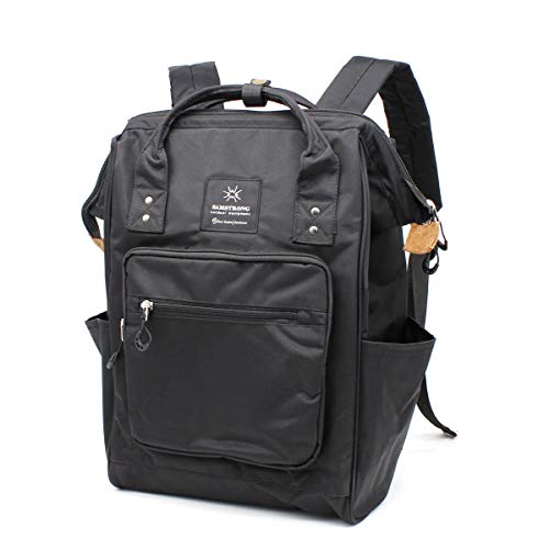 Samstrong Travel Backpack Water Resistant 15.6 Inch Laptop Backpack Anti-theft Business Backpack College School Backpack Large Diaper Bag Doctor Backpack for Women and Men, Black