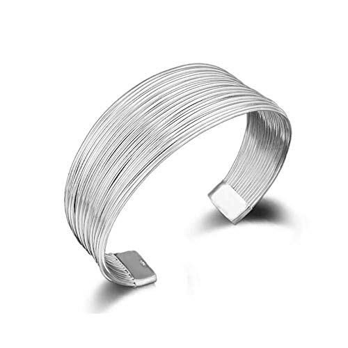 Simple Style 925 Sterling Silver Bangle Women Gift Bracelets Bangles