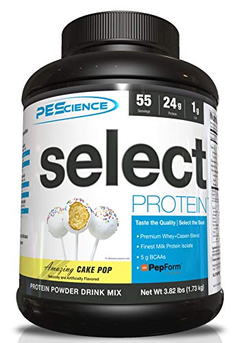 PEScience Select Protein Powder, Cake Pop, 55 Serving, Whey and Casein Blend