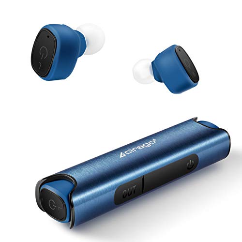 CIRAGO Wireless Earbuds Bluetooth 5.0 in-Ear Earphones with Aluminum Alloy Charging Case, TWS HiFi Stereo Headphones, Noise Cancelling Headset, IPX7 Waterproof for Sport