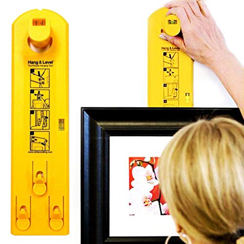 Picture Hanger Tools with Level - Picture Frame Ruler for Marking Position - Suitable on All Wall Materials