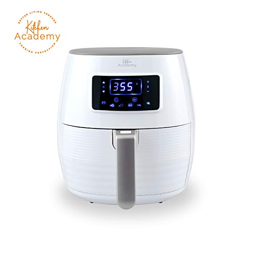 Kitchen Academy Air Fryer (50 Recipes), 5.8 Qt Electric Hot Air Fryers XL Oven Oilless Cooker, 7 Cooking Preset, LED Digital Touchscreen,Nonstick Basket,ETL/FDA Listed,1700W