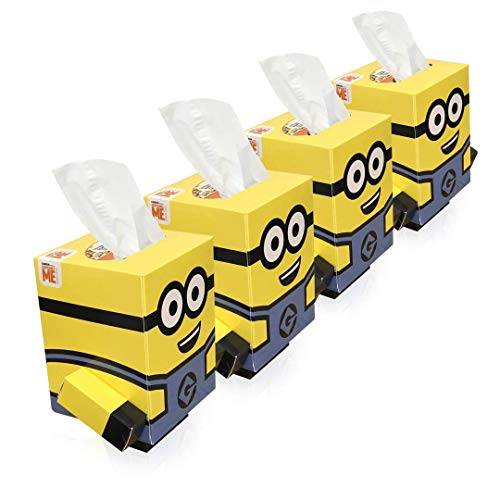 Smart Care CUBE Facial Tissues | Ultra Soft 2-Ply (Minions) 4pk