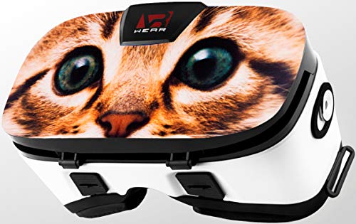Stickers for Virtual Reality Goggles by VR WEAR 3D VR Glasses for iPhone 6/7/8/Plus/X & S6/S7/S8/Note and Other Android Smartphones with 4.5-6.5" Screens - Kitty