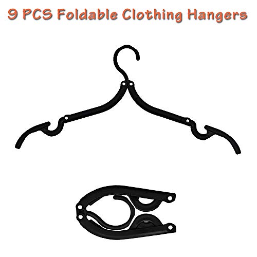 Livin' Legend Folding Clothing Hangers-Portable for Business Trip, Outdoor Adventure, Camping,Vacations