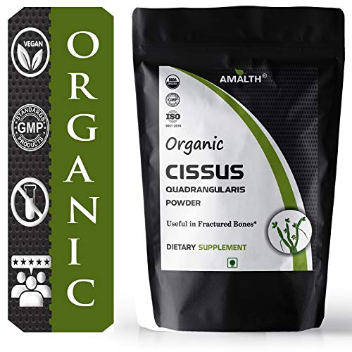 AMALTH USDA Certified Organic Cissus Quadrangularis Powder 2.2 lb / 1kg Support Bone