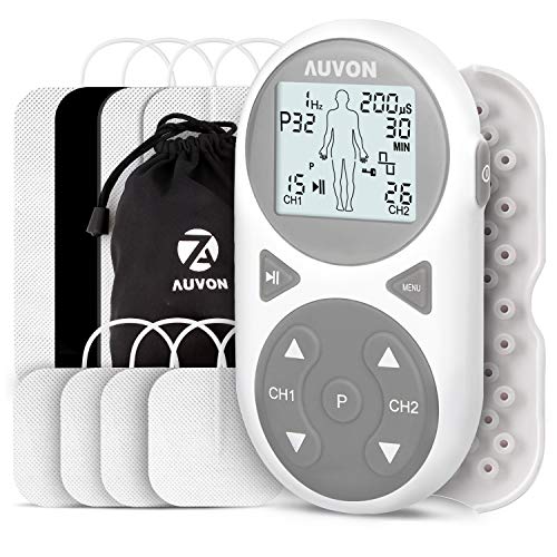 Book Cover AUVON 32 Modes TENS Unit Muscle Stimulator (TENS+EMS+Massage), TENS Machine with 11 TENS Modes for Pain Relief, 11 EMS Modes for Muscle Management, 10 Massage Modes for Relaxation, and Electrode Pads