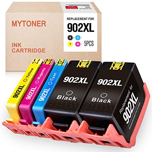 Book Cover MYTONER Remanufactured Ink Cartridge Replacement for HP 902xl 902 XL Ink for HP OfficeJet Pro 6968 6978 6958 6962 6960 6970 6979 6950 6954 6975 Printer (2 Black, Cyan, Magenta, Yellow, 5-Pack)