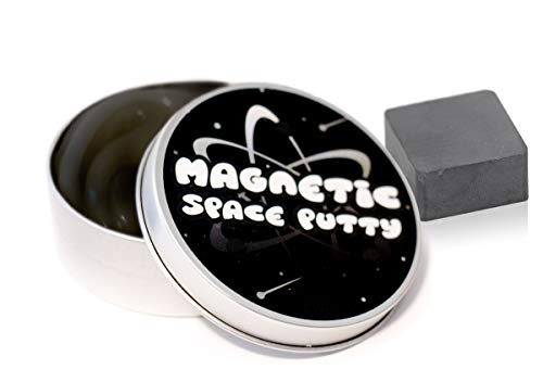 Book Cover Kobra Magnetic Space Putty, Black Magnetic Putty Slime with 1 in² Manipulator Magnet, Magnetic Slime Toys for Girls and Boys, Great Stress Reliever for Adults & Kids! Black