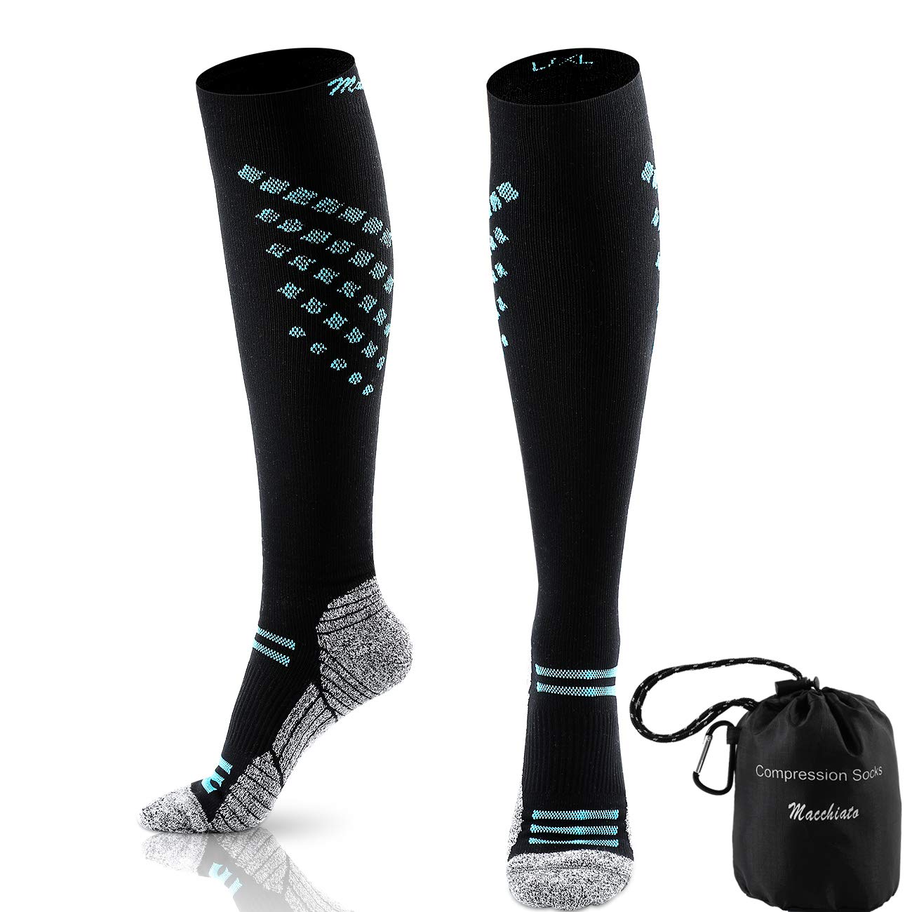 Compression Socks for Women and Men 20-30 mmHg for Running, Pregnancy, Travel, Nursing