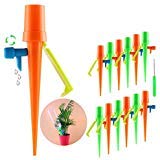 Milemont Plant Watering Spikes self Watering Devices with Slow Release Control Valve Switch Self Irrigation Watering Drip Devices for Potted Plants Flower Vegetables 12 Pack/Set