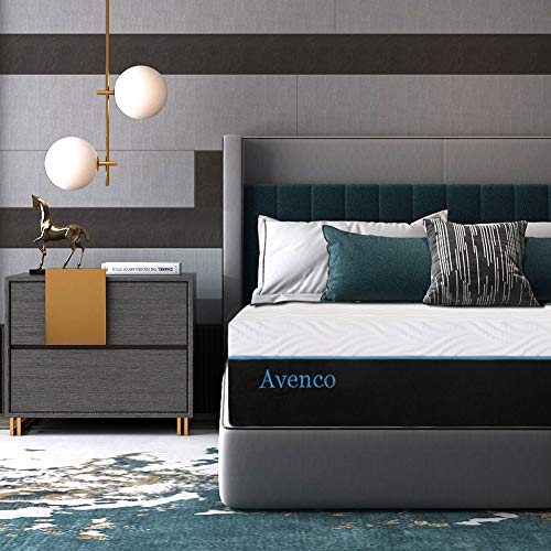 Full Size Mattress, Avenco 10 Inch Full Memory Foam Mattress in a Box, Full Bed Mattress with CertiPUR-US Certified Foam for Supportive, Pressure Relief & Cooler Sleeping, 10 Years Warranty