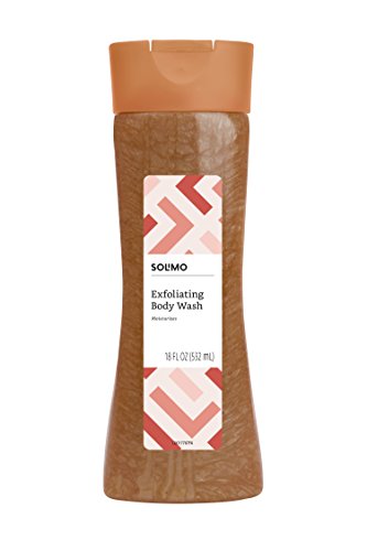Amazon Brand - Solimo Exfoliating Body Wash, 18 Fluid Ounce