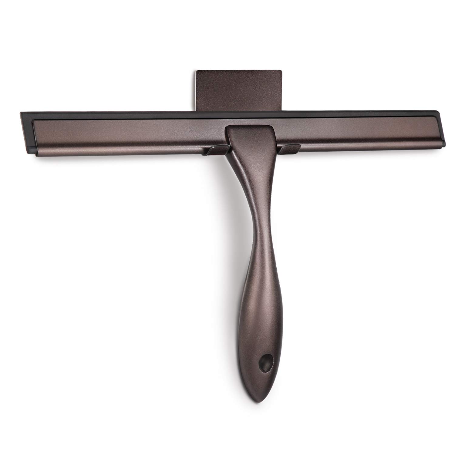 Hiware All-Purpose Shower Squeegee for Shower Doors, Bathroom, Window and Car Glass - Bronze, Stainless Steel, 10 Inches Bronze 10-Inch