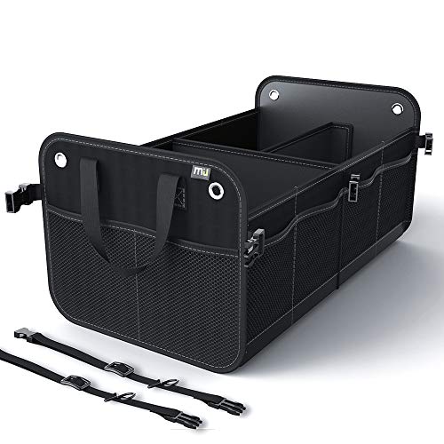 MIU COLOR Car Trunk Organizer, Auto Durable Collapsible Car Organizers, Cargo Storage with Straps for SUV Truck