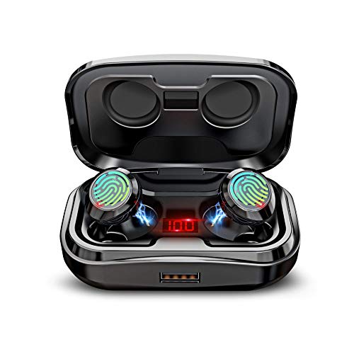 GRDE X10 TWS Wireless Earbuds, Bluetooth 5.0 Headphones 105H Playtime with 3000 mAh Charging Case [As Power Bank], Stereo Auto Pairing in-Ear Bluetooth Earphones with Mic Wireless Headset 2019