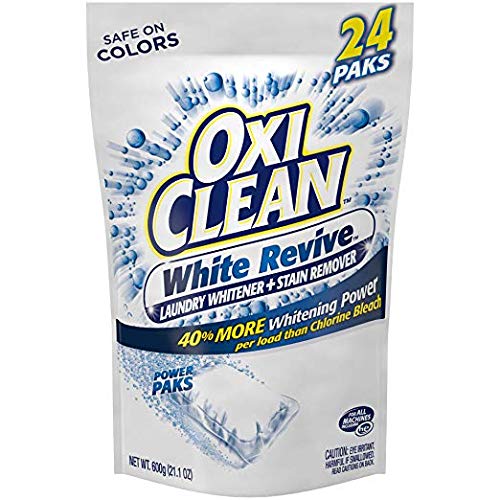 White Revive Laundry Whitener + Stain Remover Power Paks, 48 Count