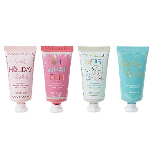 Hand Cream Lotion Bath and Body Lotions Gift Set for Women - Travel Size Scented Hand Cream Sets - Mini Lotion with Festive Holiday Scents - 1.69 Ounces, 4 Pack - Holiday Fun