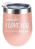 Alexanta Gifts for Mom - Mom Gifts from Daughter, Gifts for Daughters from Mothers, Mother and Daughter Gifts, Gifts for Mom from Son, Gifts for Mom from Kids, Remember I Love You Mom Tumbler