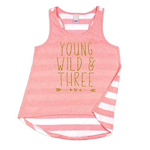 Bump and Beyond Designs Girl 3rd Birthday Outfit Three Year Old Birthday Girl Tank Top
