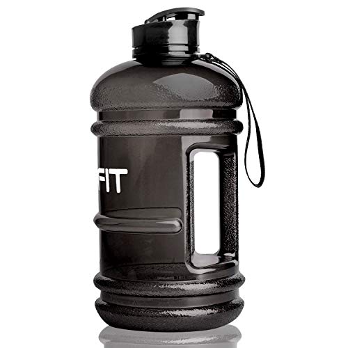 LEZFIT 2.2L Big Sport Water Jug Container, Large Capacity BPA Free Leakproof Half Gallon Water Bottle for Gym Fitness Athletic Bicycle Camping.