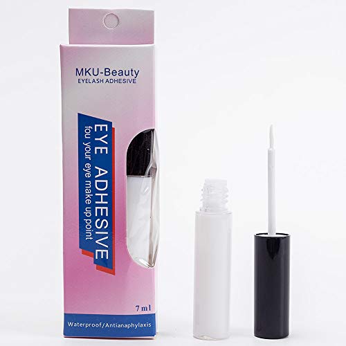0.25 Ounce Eyelashes Glue Latex Strong Hold Lashes Adhesive for Strip Eyelashes Extensions Perfect For Sensitive Eyes