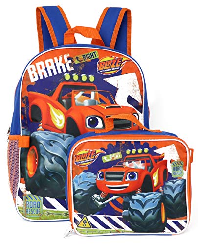 Book Cover Blaze and the Monster Machines Backpack with Insulated Lunchbox - blue/multi,