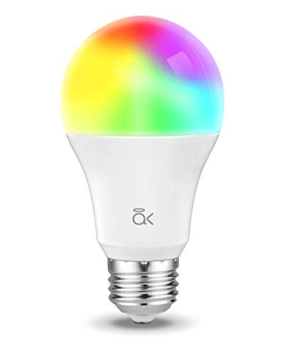 Smart Light Bulb, Works with Alexa, Echo, Google Home and Siri, AL Abovelights Dimmable E26 9W Wi-Fi LED Smart Bulb, Warm White (2700K), 60W Equivalent, 810 LM, RGB+W, ETL Listed - 1 Pack