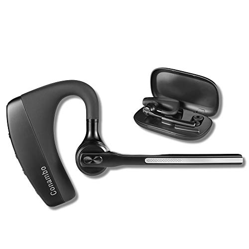 Book Cover Bluetooth Headset V4.2,Bluetooth Earpiece with Noise Canceling Mic for Cell Phones/Business/Driving/Office