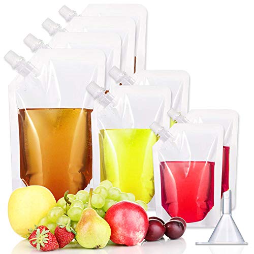 Cruise Smuggle Flask Set for Travel, Rum Runner Plastic Liquor Bag Alcohol Container to Sneak Booze