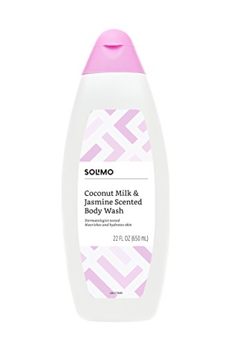 Amazon Brand - Solimo Body Wash, Coconut Milk and Jasmine Scented, 22 Fluid Ounce