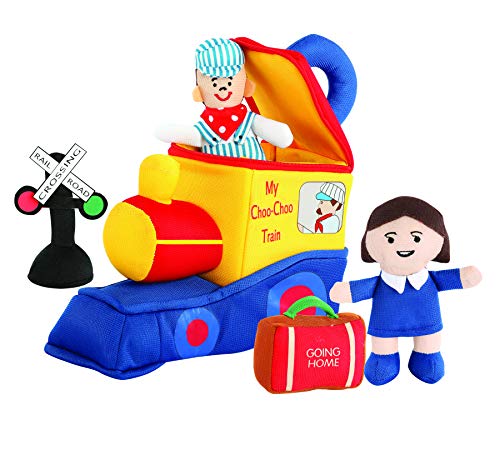 Etna My Choo Choo Train Play Set with Sound | Soft Plush Locomotive Engine Car | Fun Baby Infant Toddler Kids Toys | Early Educational Activity Play for Boys & Girls. Perfect for Party Favors