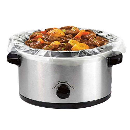 30 Count Large Crock Pot & Slow Cooker Liners - 22â€x12â€ 3 to 7 Quart Easy Clean Up Plastic Bags for Crockpot, Aluminum Cooking Trays, Pans - Non-Stick & Oven/Microwave Safe - by HomeyGear
