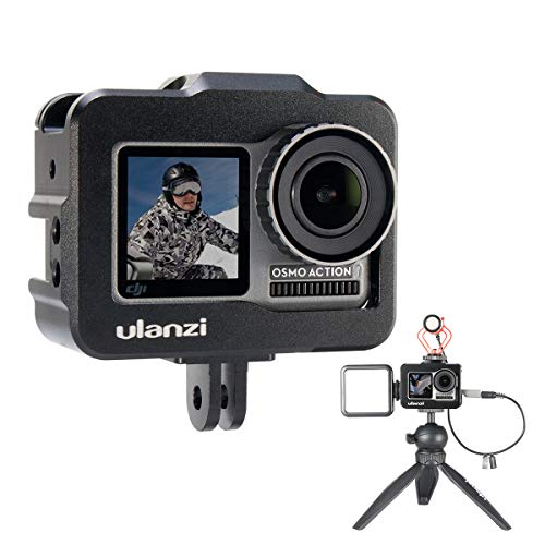 ULANZI Protective Housing Case for DJI Osmo Action Camera Video Vlogging Cage with Lens Silicone Protect Cover